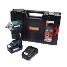 XTline XT102832-1B5B XTLINE Aku rázový utahovák na 1/2 hlavice bezuhlíkový 18 V, 400 Nm + baterie 5.0 Ah + nabíječka 3.5 A + box