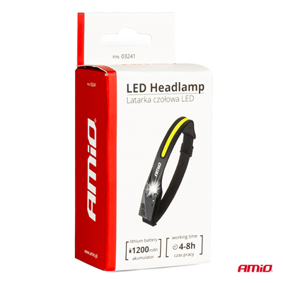 Čelovka LED LH05 s pohybovým senzorem AMIO-03241