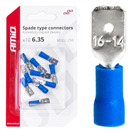 Amio 03070 Elektrický konektor – samec 6.35mm 1.5-2.5mm2 15A 10 ks