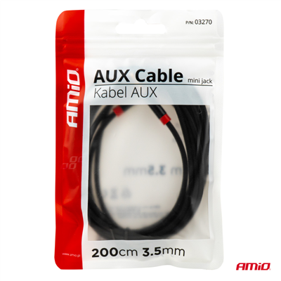 AUX kabel jack-jack 3,5mm 200cm AMiO-03270