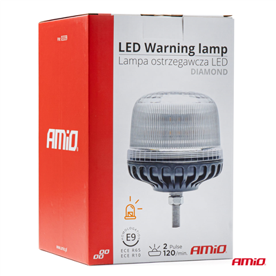 Výstražný maják W25sb na jednu skrutku R65 R10 24LED 12/24V IP66