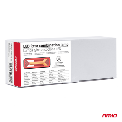 Světlo zadní sdružené LED dynamické PRAVE- RCL-09-R AMIO-03576
