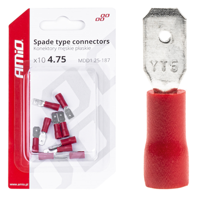 Sada elektrických konektorů 5.6mm 0.5-1.5mm2 10A 10 ks