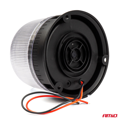 Výstražný maják W25b 3 šrouby R65 R10 24LED 12/24V IP66