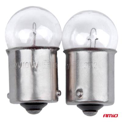 Halogenové žárovky R10W BA15s 12V 2ks blister