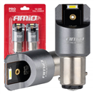 Amio 03595 LED žárovky FULL CANBUS PRO BAY15D P21/5W 2x1860SMD bílé 12V 24V AMIO-03595