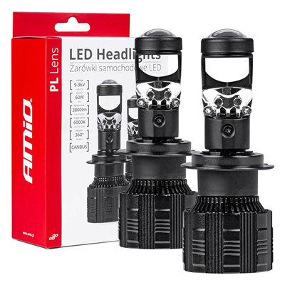 LED žárovky hlavního svícení PL Lens Série H7 AMiO-03668
