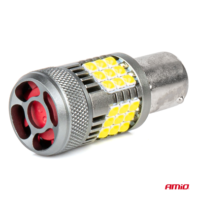 LED BUBLS CANBUS PRO series 1156 BA15S P21W R10W R5W 36x3030 SMD FAN White 12V/24V AMIO-03722