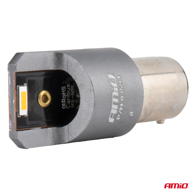 LED žárovky FULL CANBUS PRO PY21W 2x1860 SMD amber 12V 24V AMIO-03594