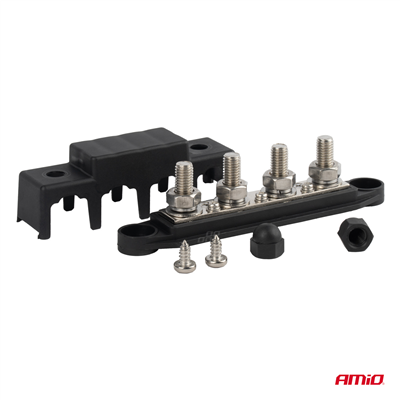 Mínusová zemnící přípojnice M10 12V - 48V 250A AMIO-03811