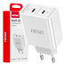 Síťová nabíječka 2xUSB-C 40W Quick Charge 230V AMiO-03892
