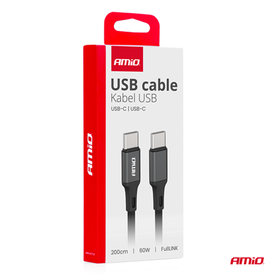 Kabel ´USB-C na USB-C 60W 200cm FullLINK AMIO-03903