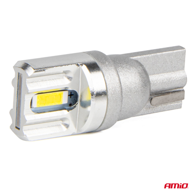 LED STANDARD BULBS T10 W5W 2x1860 SMD White 12V/24V AMIO-03719