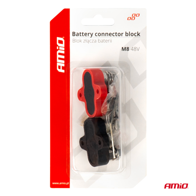 Sběrnicový blok konektorů pro baterie, dvojitá sada max. 48V M8 AMiO-03806