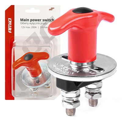 Hlavní vypínač autobaterie hebel 12/24V AMIO-03024