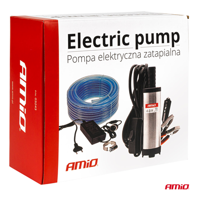 Elektrické čerpadlo na naftu 12V ponorné, průměr 38 mm -souprava s hadicí