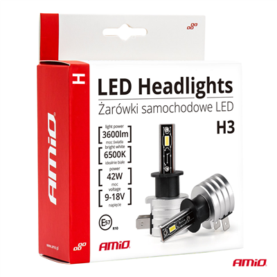 LED žárovky hlavního svícení H3 H-mini Series AMiO-03330