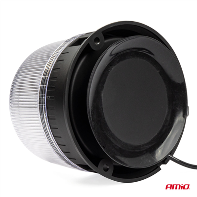Výstražný maják W25m Magnetický / 3 šrouby R65 R10 24LED 12/24V IP66
