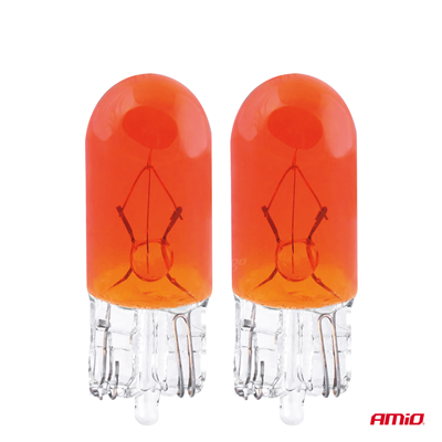 Halogenové žárovky T10 W5W W2.1x9.5d 12V 2ks blister