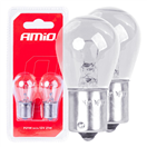 Amio 03351 Halogenové žárovky P21W BA15s 12V 2ks blister