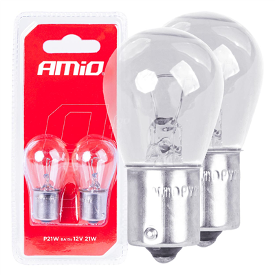 Halogenové žárovky P21W BA15s 12V 2ks blister