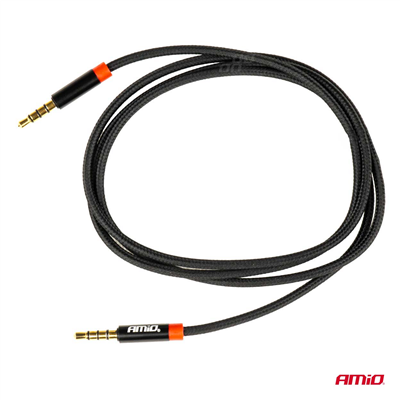AUX kabel jack-jack 3,5mm 100cm AMiO-03296