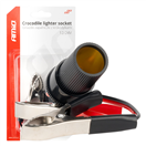 Amio 03803 Adaptér pro zásuvku zapalovače s krokosvorkami 12V 24V 15cm AMiO-03803