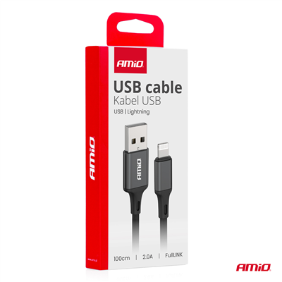 Kabel USB na nabíjení 2A 100cm FullLINK AMiO-03901