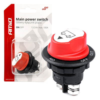 Hlavní vypínač autobaterie 12/24 max.100A-03026