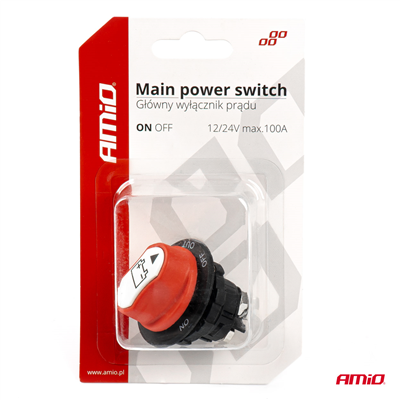 Hlavní vypínač autobaterie 12/24 max.100A-03026