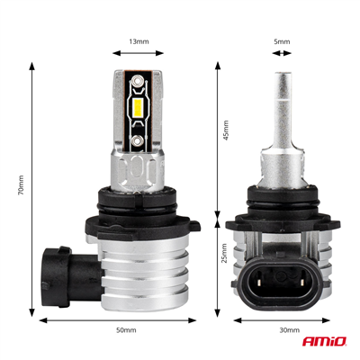 LED žárovky hlavního svícení HB4 9006 H-mini Series AMiO-03335
