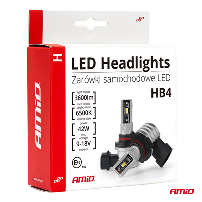 LED žárovky hlavního svícení HB4 9006 H-mini Series AMiO-03335