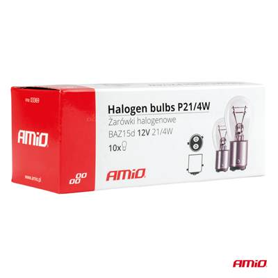 Halogenové žárovky P21/4W 12V BAZ15d 10ks