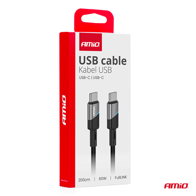 Kabel ´USB-C na USB-C 60W 200cm FullLINK AMIO-03927