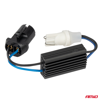 CANBUS rezistor pro LED žárovky 12V 3.2W T10 zástrčku a zásuvku AMIO-04087