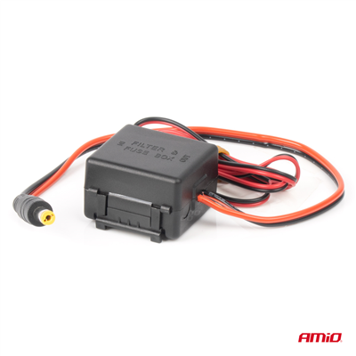 Odrušovací filtr do auta s DC-DC meničem 12/24V-12V AMiO-04101