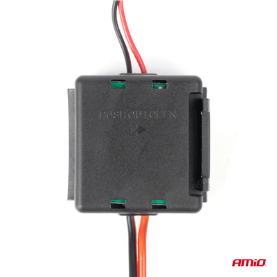 Odrušovací filtr do auta s DC-DC meničem 12/24V-12V AMiO-04101