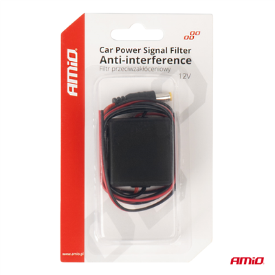 Odrušovací filtr do auta s DC-DC meničem 12/24V-12V AMiO-04101