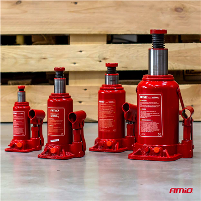 Hydraulický pístový zvedák 2T v PVC boxu AMIO-04182