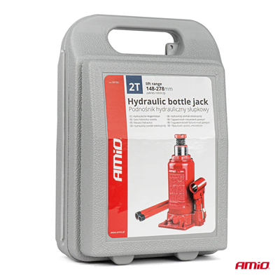 Hydraulický pístový zvedák 2T v PVC boxu AMIO-04182