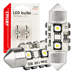 LED žárovky CANBUS 12SMD Festoon C5W 3838 31mm White 12/24V 