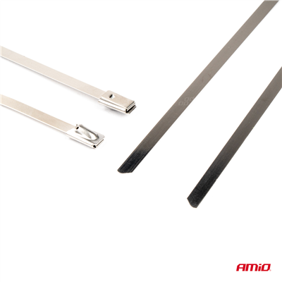 Nerezové stahovací pásky 4,6x350mm 100 ks AMiO-04324