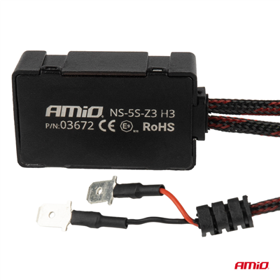 LED žárovky hlavního svícení HP Full Canbus H3 12V 24v 6500k AMIO-03672