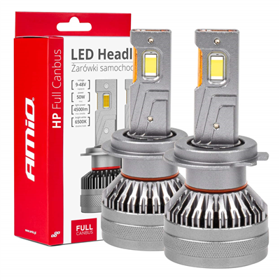 LED žárovky hlavního svícení HP Série H7/H18 Full Canbus AMiO-03674