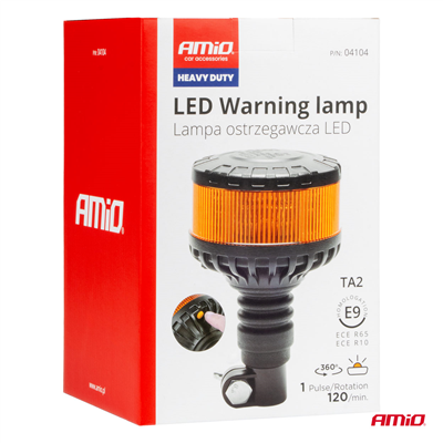 LED výstražny majak W28P 12V 24V AMiO-04104