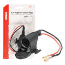 Amio 04128 Zásuvka autozapalovače s klapkou 12V 24V AMiO-04128