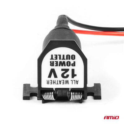 Zásuvka autozapalovače s klapkou 12V 24V AMiO-04128