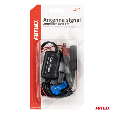 Anténní zesilovač signálu 12V DAB FM AMiO-04134