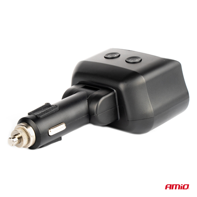Dvojitá prodlužovací zásuvka 2xUSB 1xUSB C 12/24V max 200W AMiO-04173