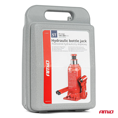 Hydraulický pístový zvedák 5T v PVC boxu AMIO-04183